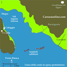  MAPPA Linea della costa in epoca protostorica