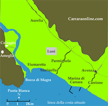 5° MAPPA Linea della costa attuale